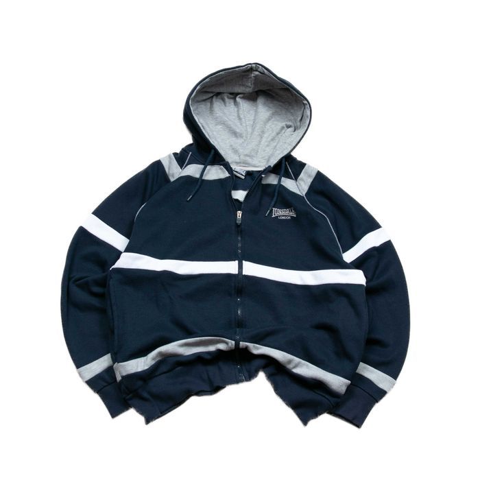 Y2k Londsdale London bluza rozpinana w paski L męska