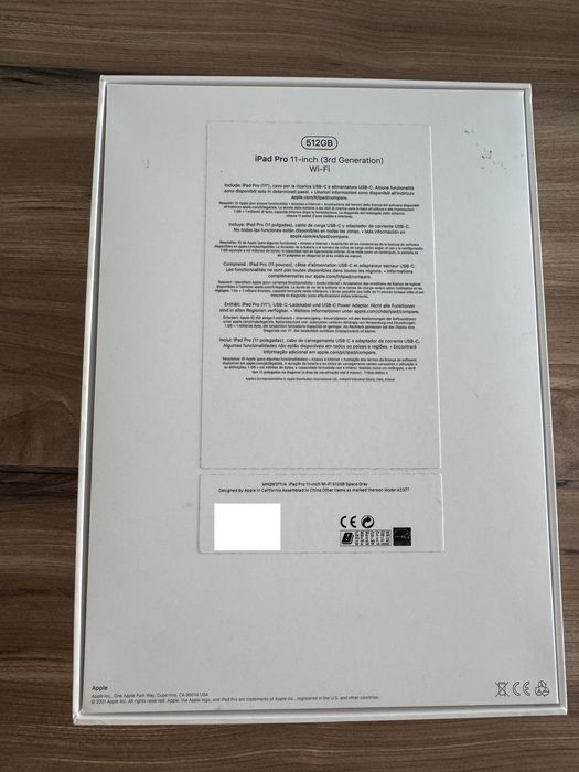 iPad Pro 11” M1 (3.ª Geração) 512GB Wi-Fi | Excelente Estado + Capa