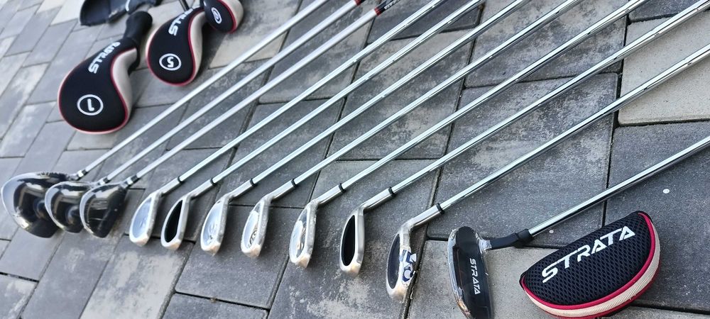 STRATA zestaw golfowy komplet do golfa kije + torba męski