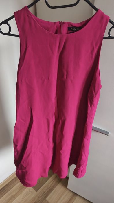 Piękna sukienka fuksja Massimo Dutti