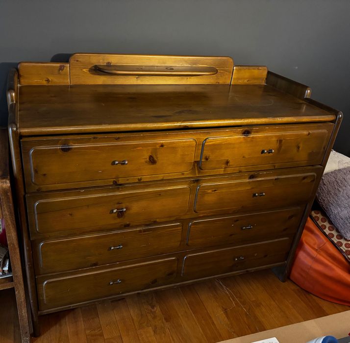 Cómoda c/gavetas, madeira, 90x110cm