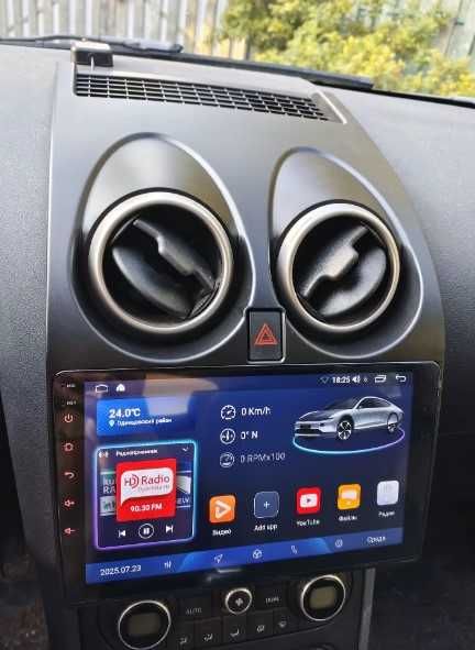 Штатна 2 DIN магнітола Android автомагнитола Nissan Qashqai 2006-2013