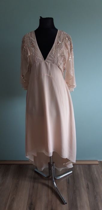 Asos asymetryczna elegancka sukienka L 40