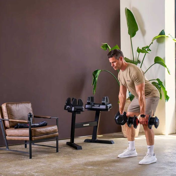 hantle systemowe stojak 2 x 25 kg HAMMER STRONGLOCK 4.0