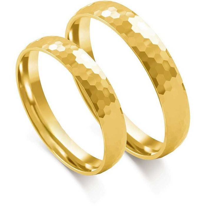 Złote Obrączki Ślubne Nowa Kolekcja AJUBILER