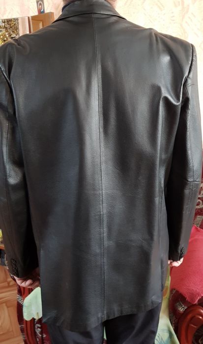Пиджак кожаный 58р