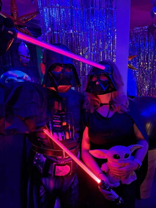 Strój karnawałowy Lord Vader męski chłopięcy 160-175