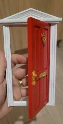 Świąteczny Zestaw Drzwi Elfa - Element Dekoracji Bożonarodzeniowej