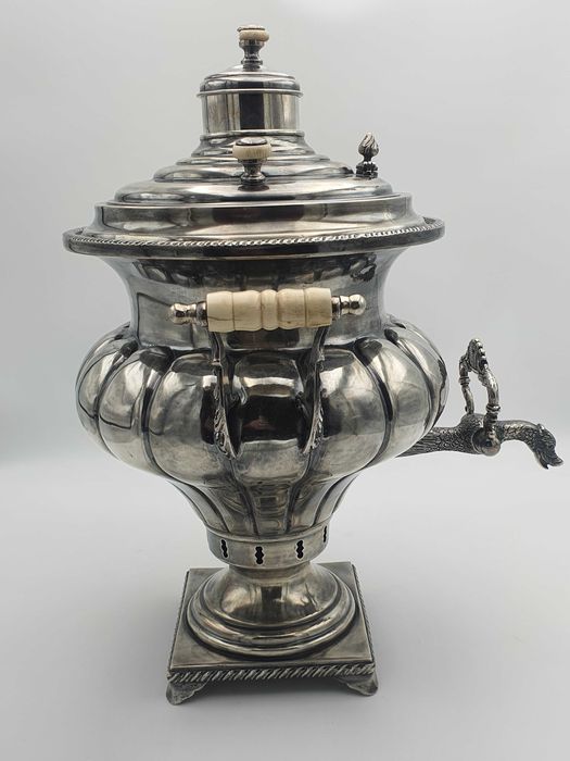 Samowar, srebro 84, Rosja carska, XIX wiek, Unikat.