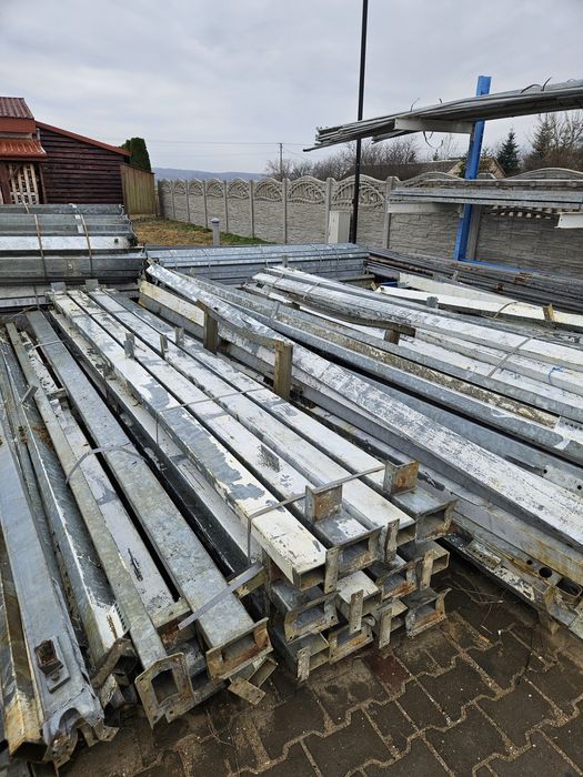 Słupy pod wiate, garaż z profila 120x60