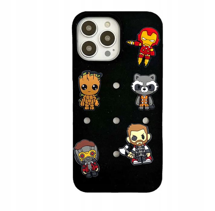 Przypinki do Crocs MARVEL DC do butów telefonu torby zestaw 16 szt