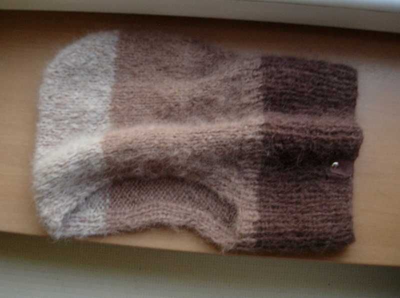 fluffy kaptur balaclava w brązach alpaka długi włos
