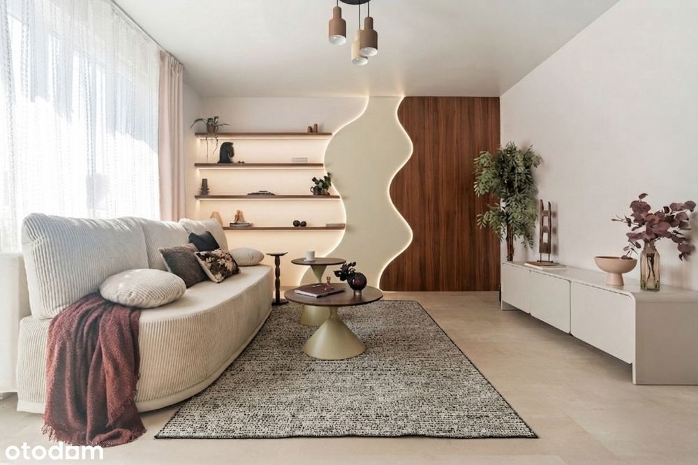 Nowoczesne 2-pokojowe mieszkanie z osobną kuchnią, 47 m²