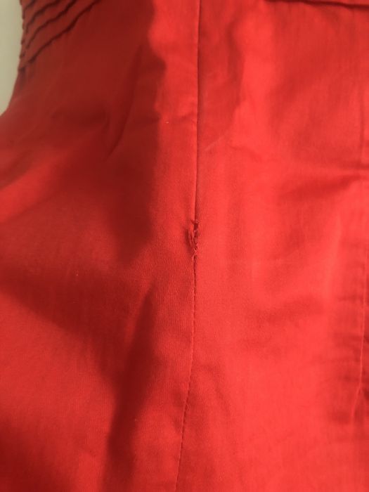 Czerwona elegancka sukienka wizytowa Camaieu rozm 36