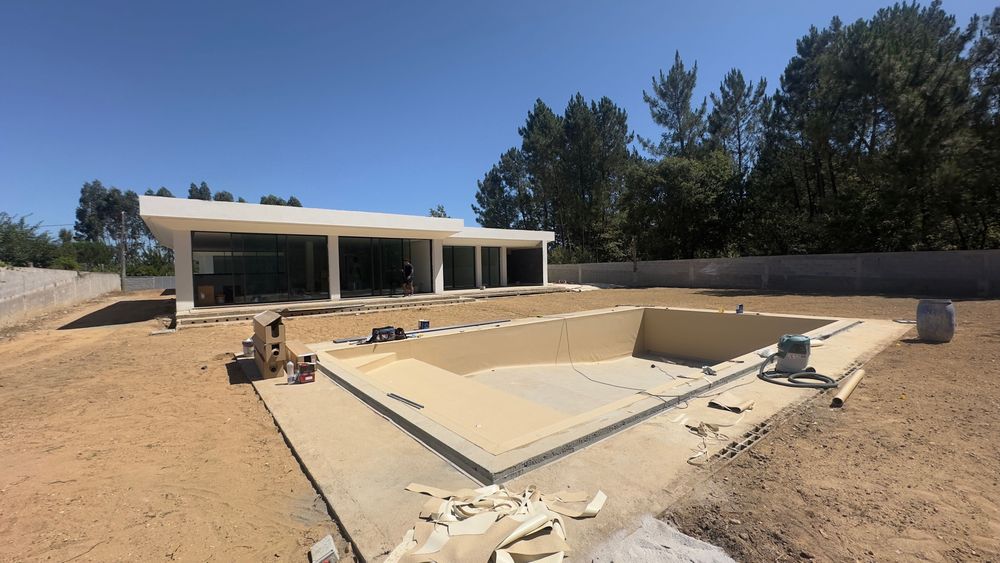 Instalação tela armada Piscinas