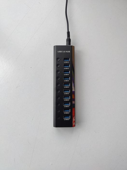 USB хаб RSH-A10 USB 3.0 10 портів з блоком живлення hub концентратор