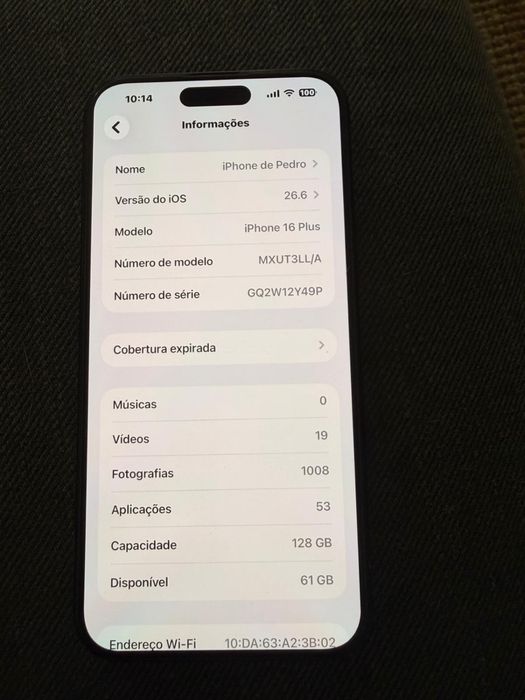 Vendo iphone 16 plus com garantia