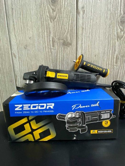 кутова шліфмашина (болгарка) zegor gcs125-850