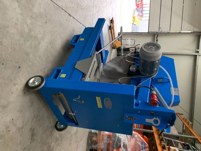 Piła przecinarka stolikowa Tyrolit TME 1000/900 7,5kW jak LISSMAC 38/66cm do cięcia Silki Pustaka kamienia bloczków porothermu