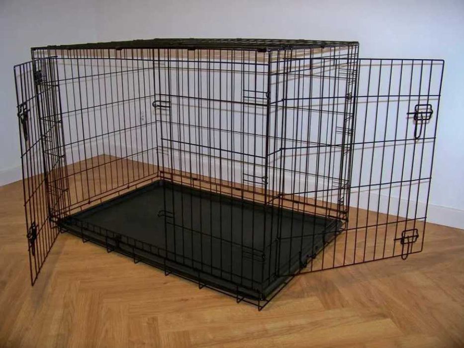 KLATKA DLA PSA metalowa DUŻA kennelowa transporter 107CM kojec solidny