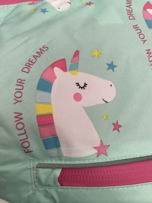 Conjunto de chuva unicornio 3-5 anos botas e casaco impermeaveis