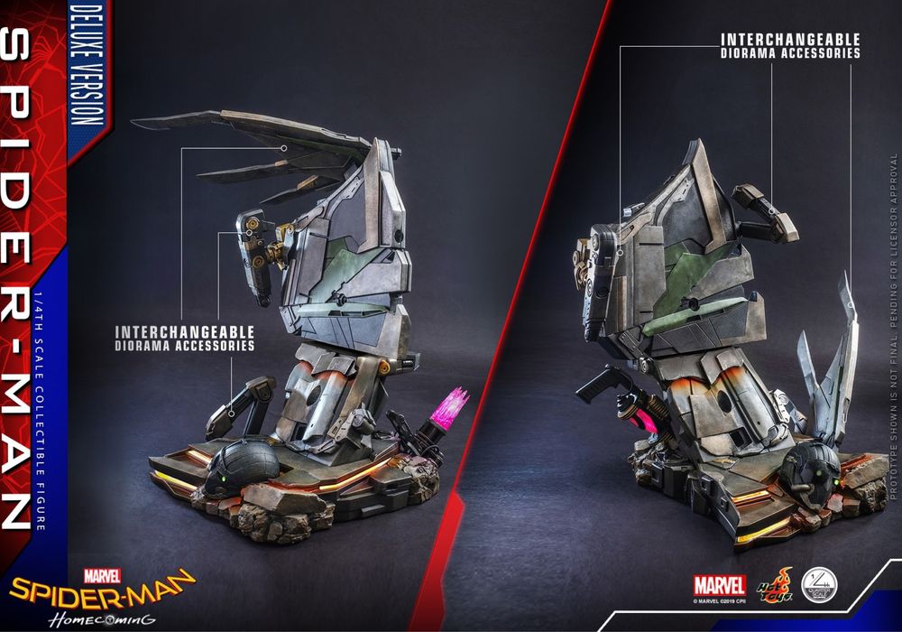 Фигурка 1/4 hot toys qs15 SPIDER-MAN : HOMECOMING (DELUXE)