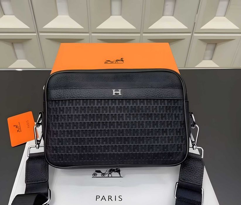 Сумка Hermes | мессенджер hermes | сумка ерме | чорна