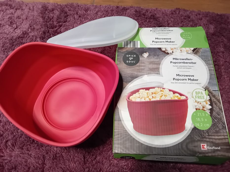 Miska do robienia popcornu w mikrofali