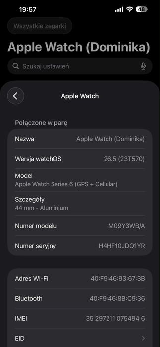 Apple watch 6 gps + cellular 44mm