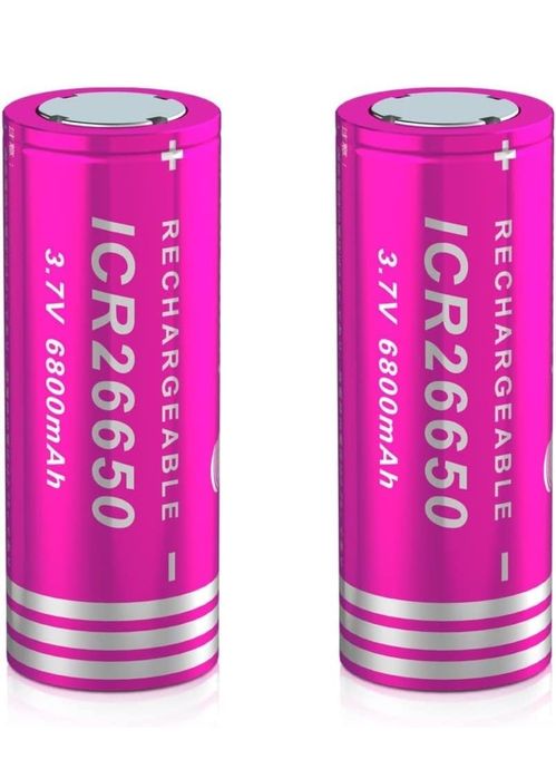 2 pilhas recarregáveis 26650 - Novas