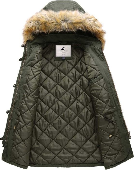 Nowa kurtka damska / parka zimowa / płaszcz / zielony "M" !2282!