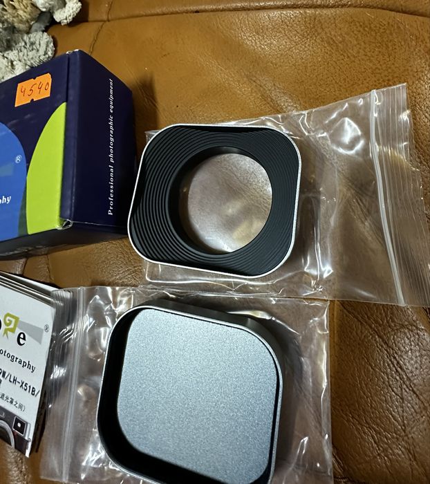 Haoge LH-EW2 49 мм квадратна металева бленда, Canon Nikon Sony Leica