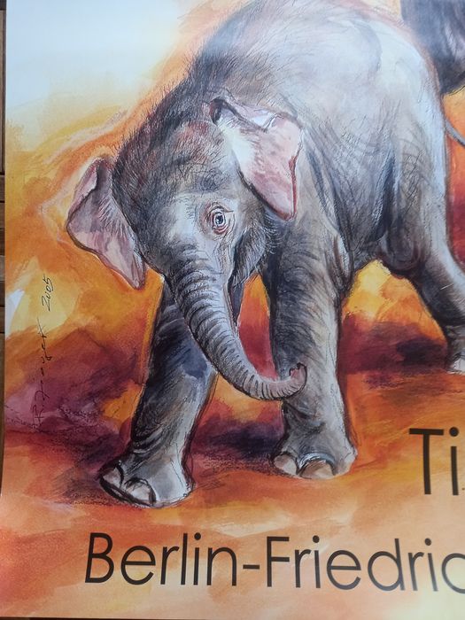 Poster / cartaz do zoológico de Berlim