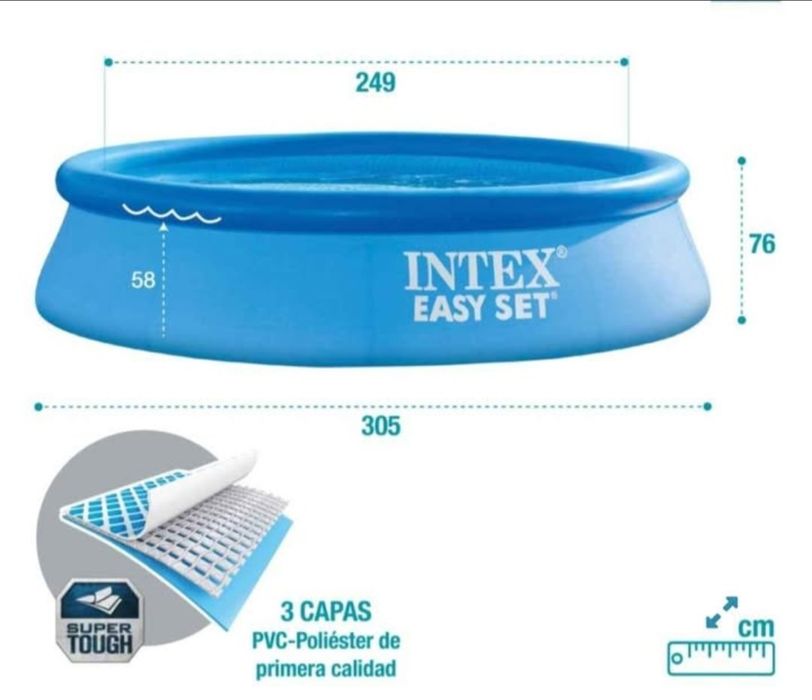 Piscina intex 3mt X 76 cm