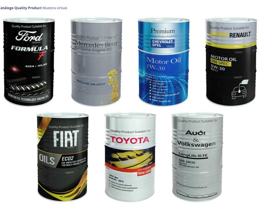 Óleos OEM 0w20 / 0w30 / 5w30 / 5w40 / 10w40 Low Cost