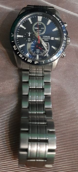 Zegarek Lorus Chronograph VD57-X102 Japan Movement – męski, 100m WR, stan użytkowy