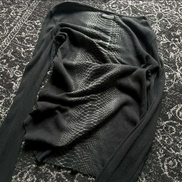 python printed longsleeve numbernine, LGB, archive, opium, distressed