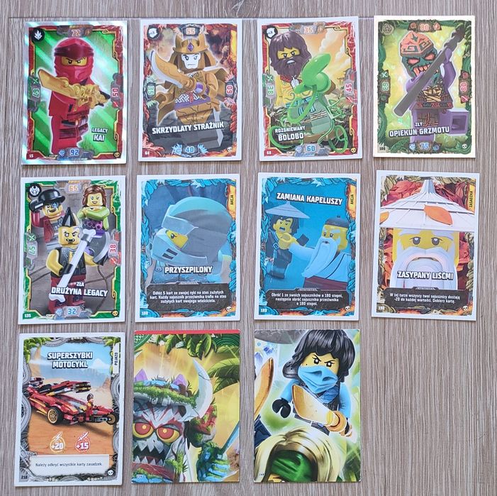 Karty NinjaGo TCG 6 Wyspa, 7 Seabound, 8 Crystallized - 56 sztuk