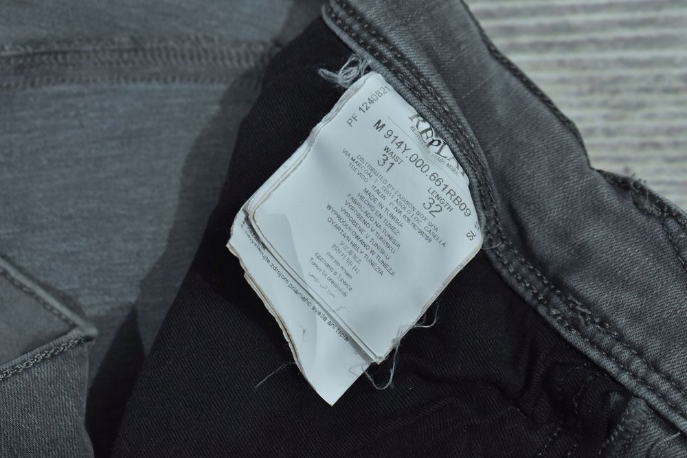 Replay Hyperflex Anbass Slim Fit Męskie Spodnie Jeansy W31 L32