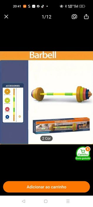 Barra musculação