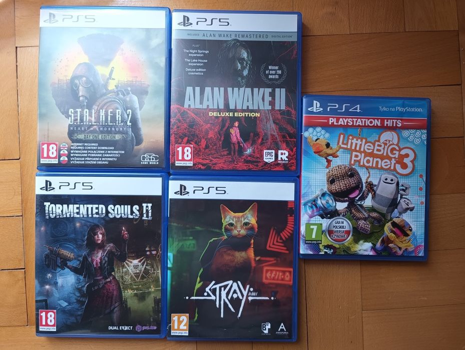 Gry ps5 Alan Wake Stray Stalker 2 Tormented Souls 2