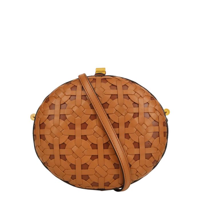 Alberta Ferretti Damska torba na ramię, brązowa skóra, skórzana torba typu crossbody ACS5444
