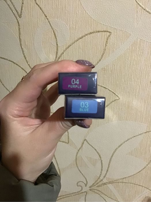 Підводка блакитна фіолетова туш лот