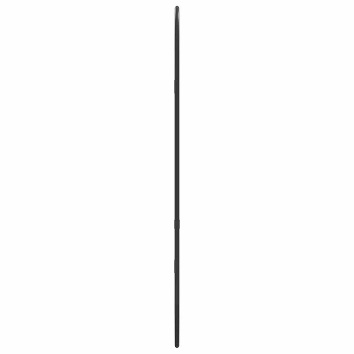 Vidaxl Lustro Ścienne, Czarne, 60X25 Cm, Owalne