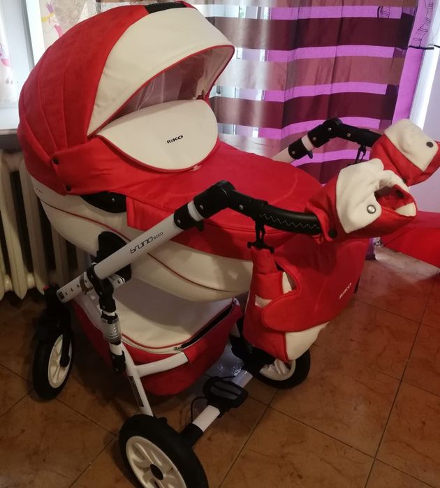 BRANO ECCO RIKO 2w1 wózek głęboko-spacerowy Sport Red