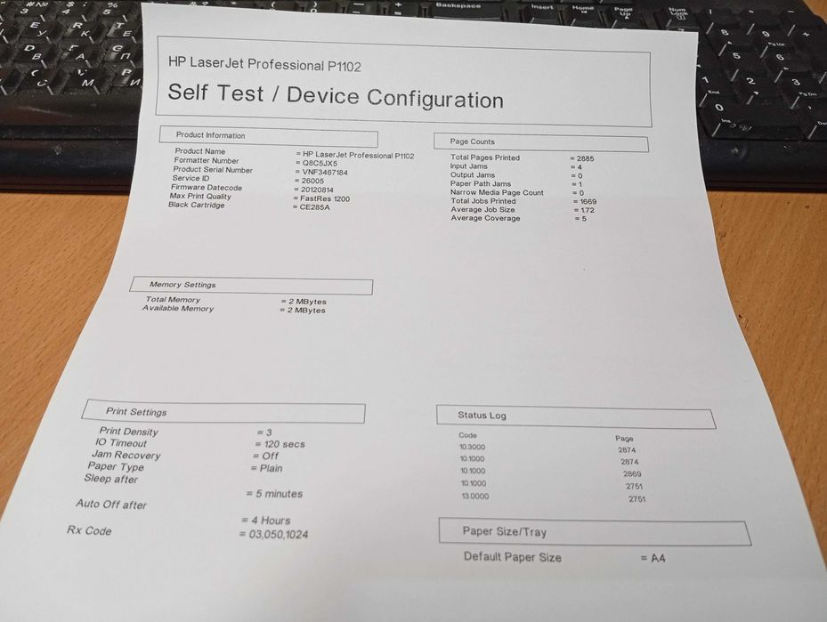 HP LaserJet P1102, стан нового, пробіг 2900 сторінок!