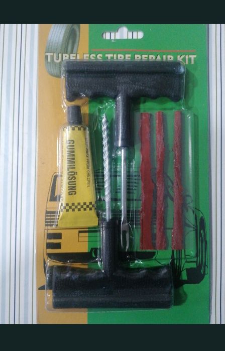 Kit reparação de pneus moto