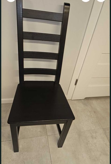 Krzesła komplet 8 Sztuk Ikea Kautsby, kolor czarnobrąz