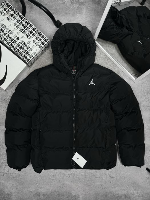 Пуховик Jordan | Куртка Джордан | В чорному кольорі | S,M,L