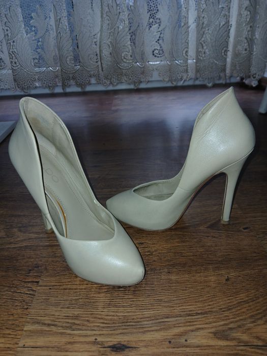 Szpilki ALDO Kochler – Skóra Naturalna Nude/Beż – Rozmiar 36